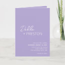 Recherche de lilac mariage invitations Moderne