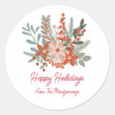 Recherche de vacances de salutations autocollants Nom de famille