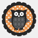 Recherche de hibou noir autocollants Orange