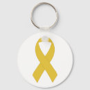 Recherche de ruban jaune porteclés Conscience