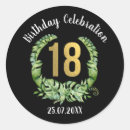 Recherche de dix huit autocollants Célébration