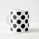 Recherche de pois noir et blanc tasses Cercle