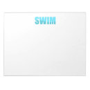 Recherche de natation blocsnotes Bleu