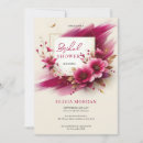 Recherche de magenta bridal shower invitations Fleurs