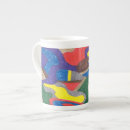 Recherche de chat abstrait tasses Bleu