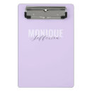 Recherche de monogramme moderne porte blocs Violet