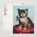 Recherche de chat anthropomorphe cartes postales Vintage