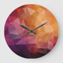 Recherche de rouge foncé horloges Géométrique