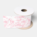 Recherche de toile rose rubans Chinoiserie