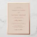 Recherche de rose gold mariage invitations Script de calligraphie