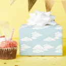 Recherche de nuages blancs papier cadeau Baby shower
