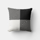 Recherche de plaid noir et blanc coussins Vintage