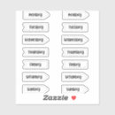 Suche nach wochentag aufkleber Täglich