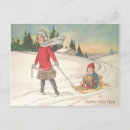 Suche nach kinder auf schlitten postkarten Schnee