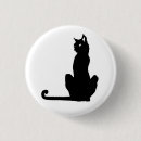 Suche nach schwarze katze halloweens buttons Schwarzes
