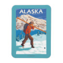 Recherche de vintage de ski magnets Skieur