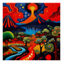Recherche de volcans posters Éruption