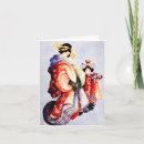 Recherche de art japonais vintage vœux cartes Kimono