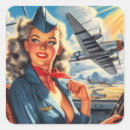 Recherche de vol vintage autocollants Plan d'air