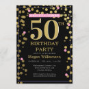 Recherche de black rose gold anniversaire invitations Cinquante