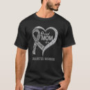 Recherche de ruban de diabète tshirts Coeur