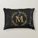Recherche de noir marbre coussin coussins Monogramme