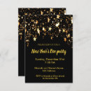 Suche nach silvesterabend einladungen Schwarz und gold