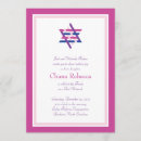 Recherche de pourpre bar bat mitzvah invitations Bleu