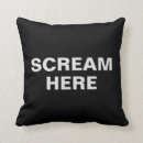 Recherche de cri coussins Typographie