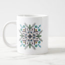 Recherche de mandala floral tasses Moderne