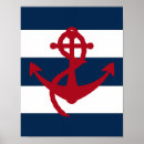 Recherche de ancre nautique posters Blanc
