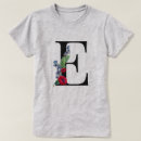 Suche nach monogramm e tshirts Blumenreich