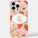 Recherche de motif de fraise iphone coques Initiale
