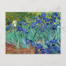 Recherche de iris de vincent van gogh cartes postales Bleu