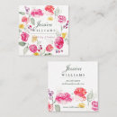 Recherche de couronne rose cartes visite Aquarelle
