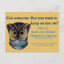 Recherche de détective cartes postales Rétro