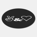 Recherche de main paix autocollants Cool