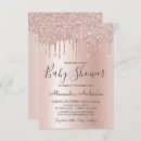 Recherche de girly baby shower fille invitations Rose