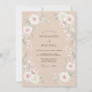 Recherche de pêche pâle invitations Aquarelle florale
