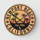 Recherche de vintage surf horloges Coucher de soleil