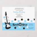 Recherche de rock star baby shower invitations Bleu
