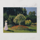 Recherche de femme dans le jardin cartes postales Pour tous