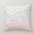 Recherche de motif noir rose coussins Pois