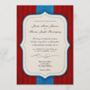 Recherche de charme vintage invitations Bleu