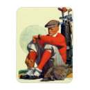 Recherche de golfeur magnets Rétro