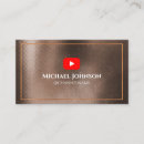 Recherche de publicité cartes visite Youtuber