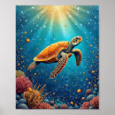 Suche nach meeresschildkröten poster Tier