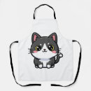 Recherche de chaton noir et blanc tabliers Mignon