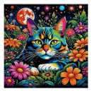 Suche nach psychedelische katze poster Blume