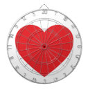 Recherche de coeurs jeux de fléchettes Rouge